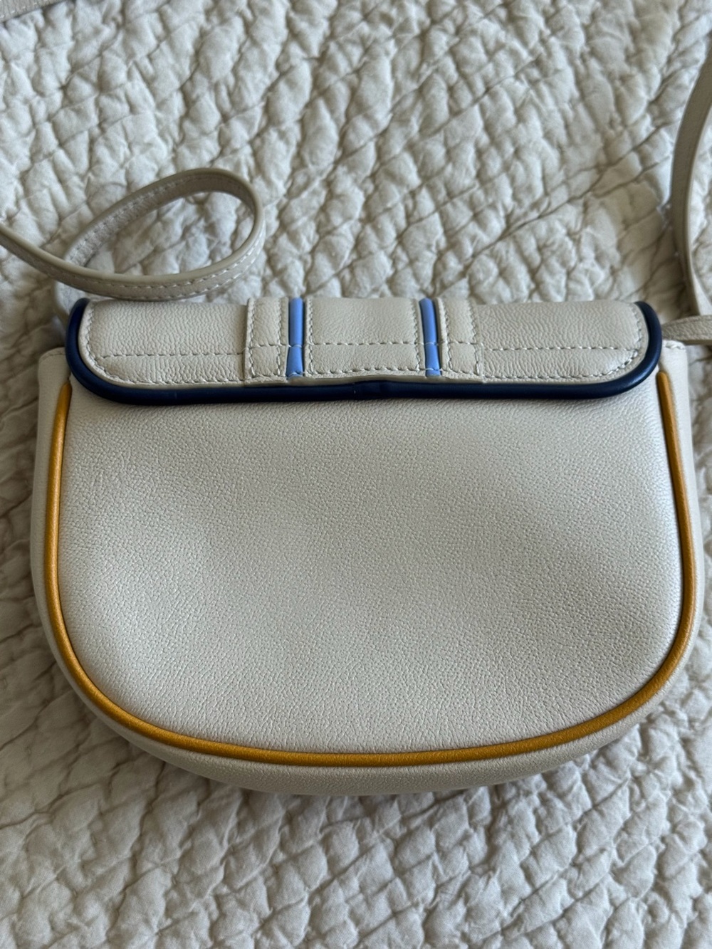 See By Chloe Ivory Crossbody with Multicolor Trim and Gold Ring - Picture 6 of 6